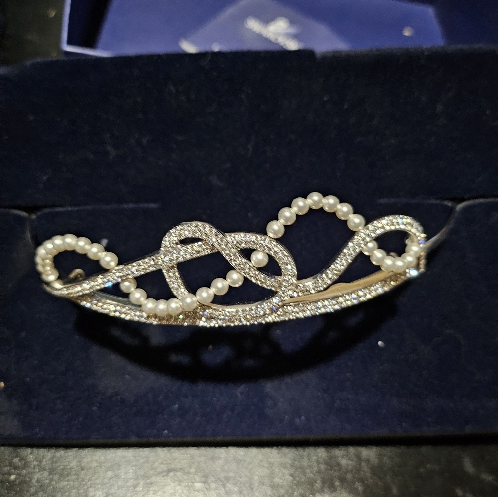 Swarovski Crystal and Pearl Bridal Tiara